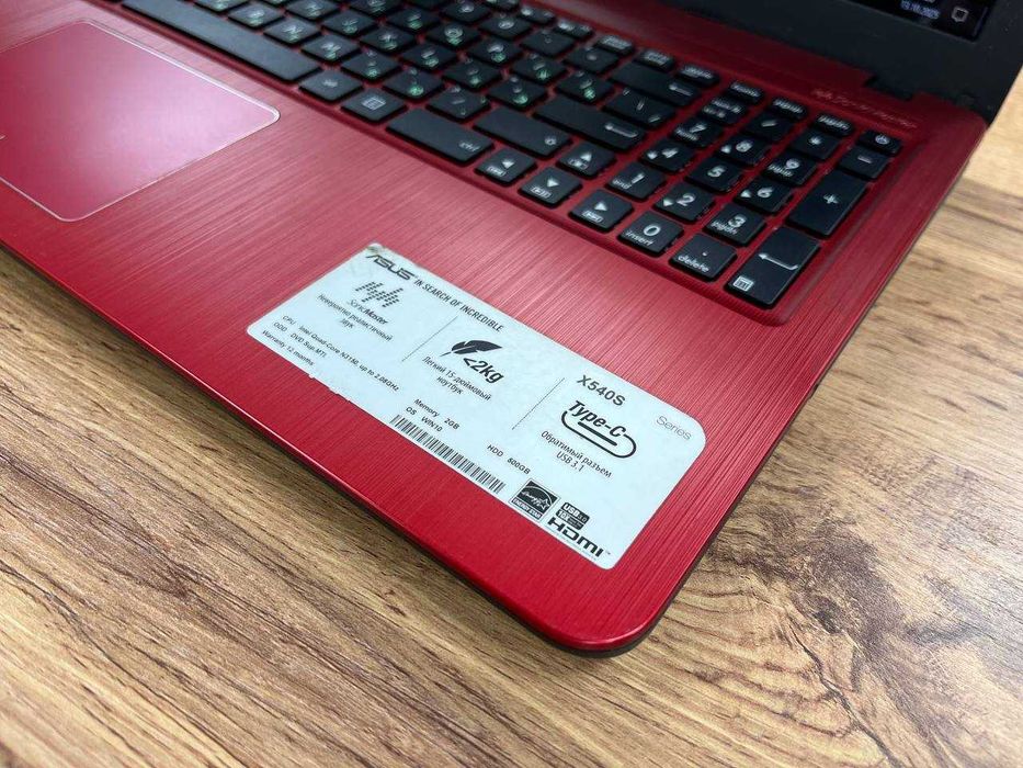 Asus x540 Celeron/ОЗУ 2/SSD 256/ Для офиса