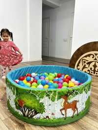 Сухой Бассейн для детей с цветными шариками, счтастье в доме