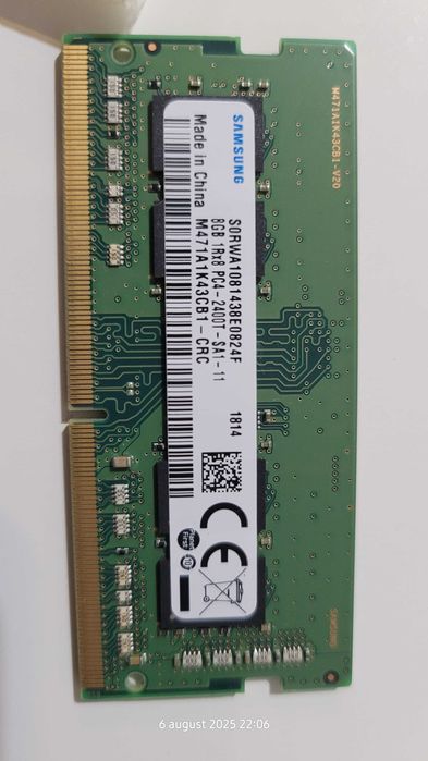 Memorie Notebook Samsung + G.SKILL - 8gb DDR4