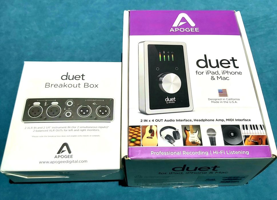 Apogee Duet 2+Breakout box. Mac & Win. USB & Type-c. Новый.