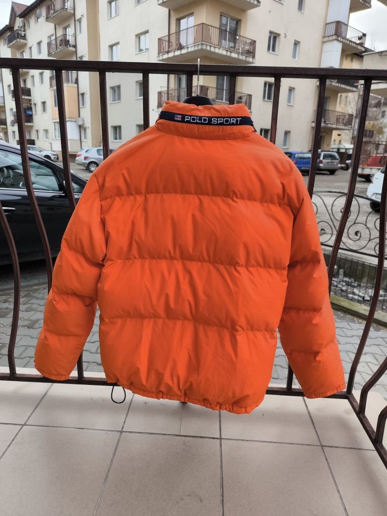 Geacă Polo Ralph Lauren XXL cu PUF natural,nu Nike Adidas