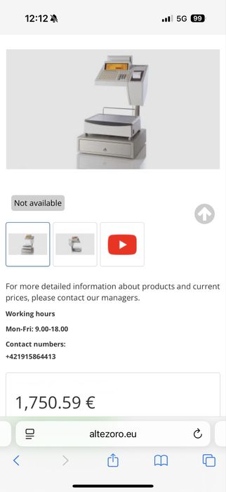 Електронна везна Bizerba SC II 800