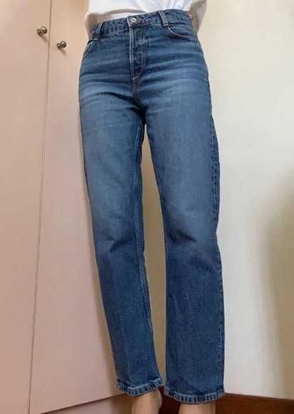 Zara regular/straight fit джинсы 36 (С)