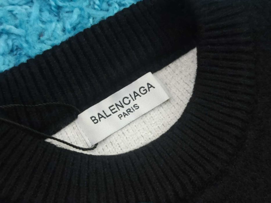 Pulover Balenciaga  - Black AllOver Logo