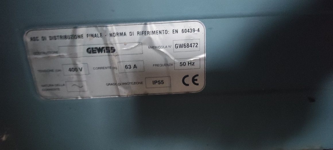 Tablou electric organizare șantier Gewiss 63a