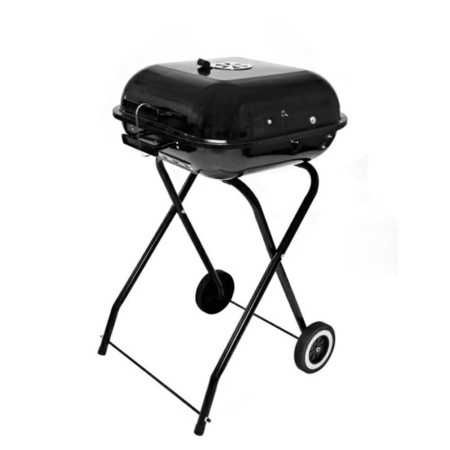 Gratar pliabil cu roti si capac