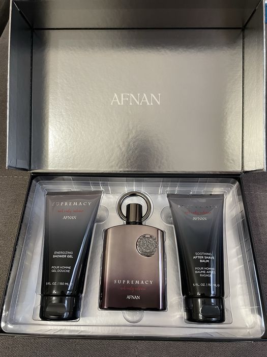 Оригинален мъжки парфюм Afnan Supremacy - комплект от 3 части в кутия