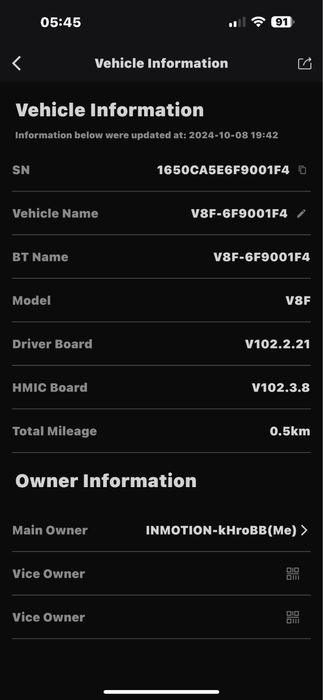 Monociclu    INMOTION  Electric V8F,