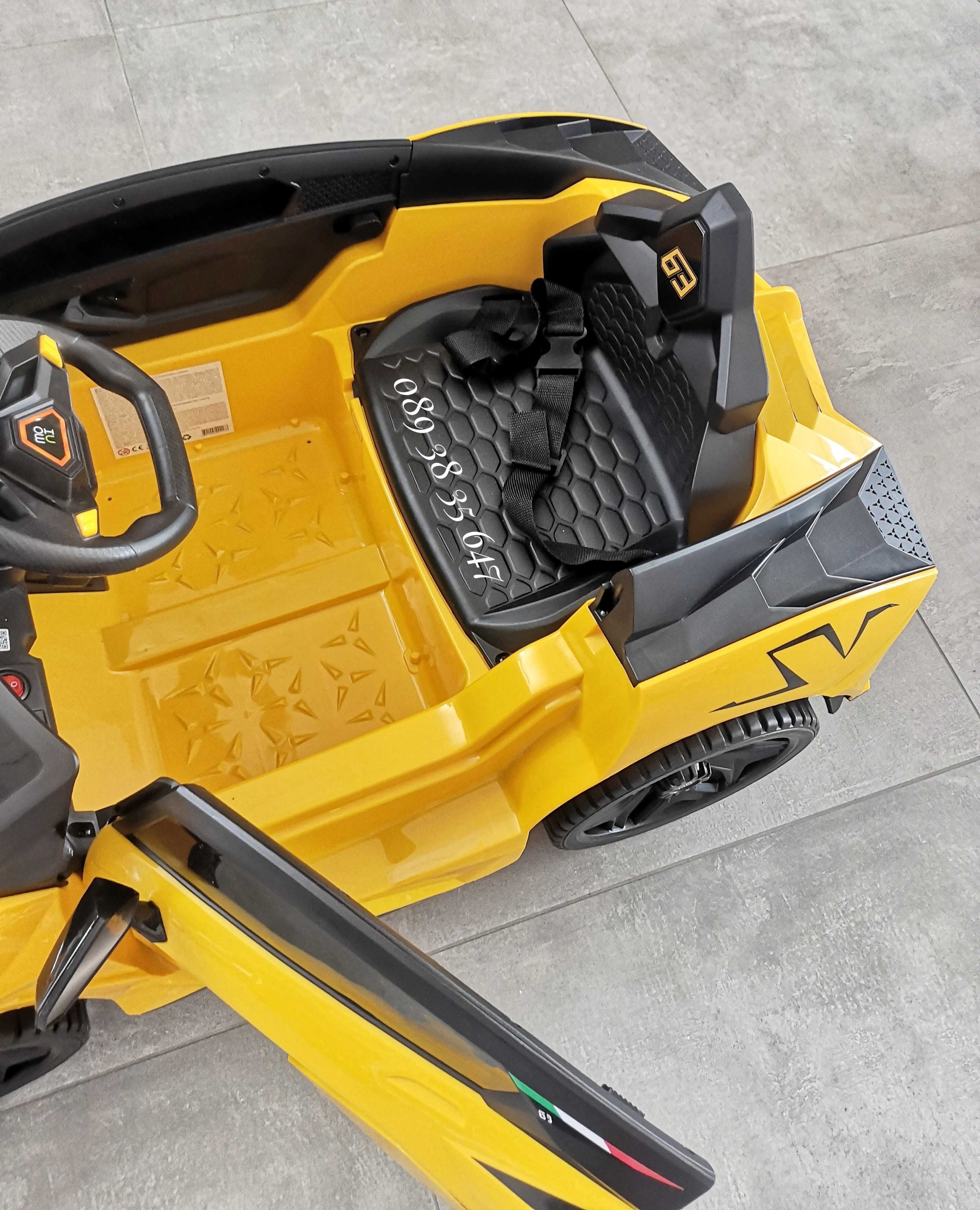 ПРОМОЦИЯ!НОВО!Акумулаторна кола CORDOBA YELLOW с 12V батерия,Bluetooth