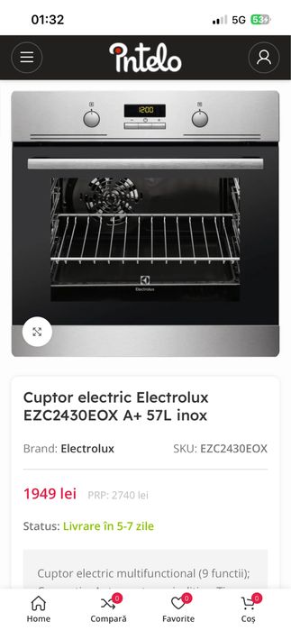 Cuptor electrolux
