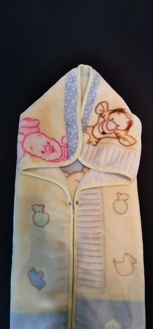 Бебешко одеяло-порт бебе Manterol Baby Sac Disney, Мечо пух 80/90 см