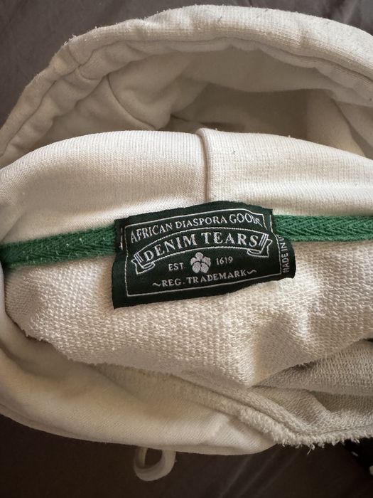 Denim Tears White Мъжки екип комплект горнище с долница