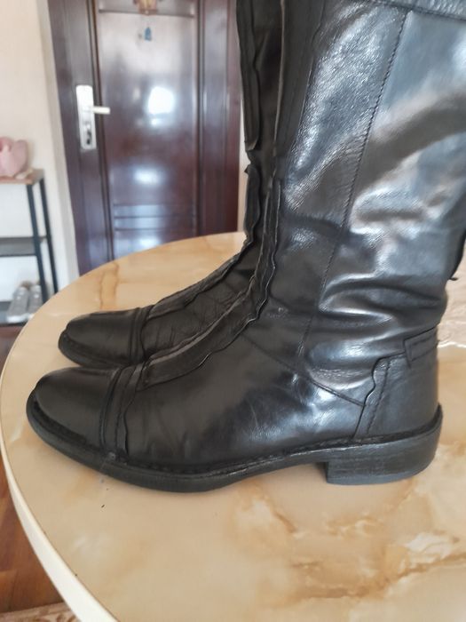 Зимние  сапоги, чёрные