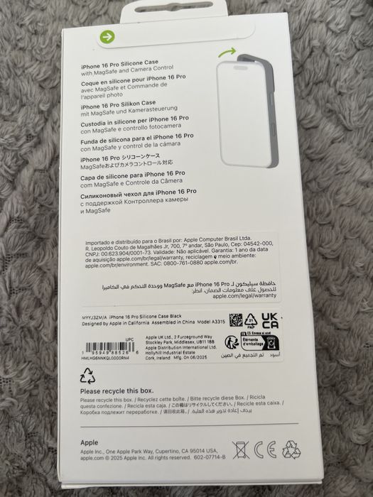 Iphone 16 pro black apple case