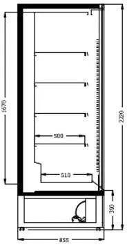 Vitrina verticala refrigerare cu 3 uși / Melton 194 Full Glass / NOUA