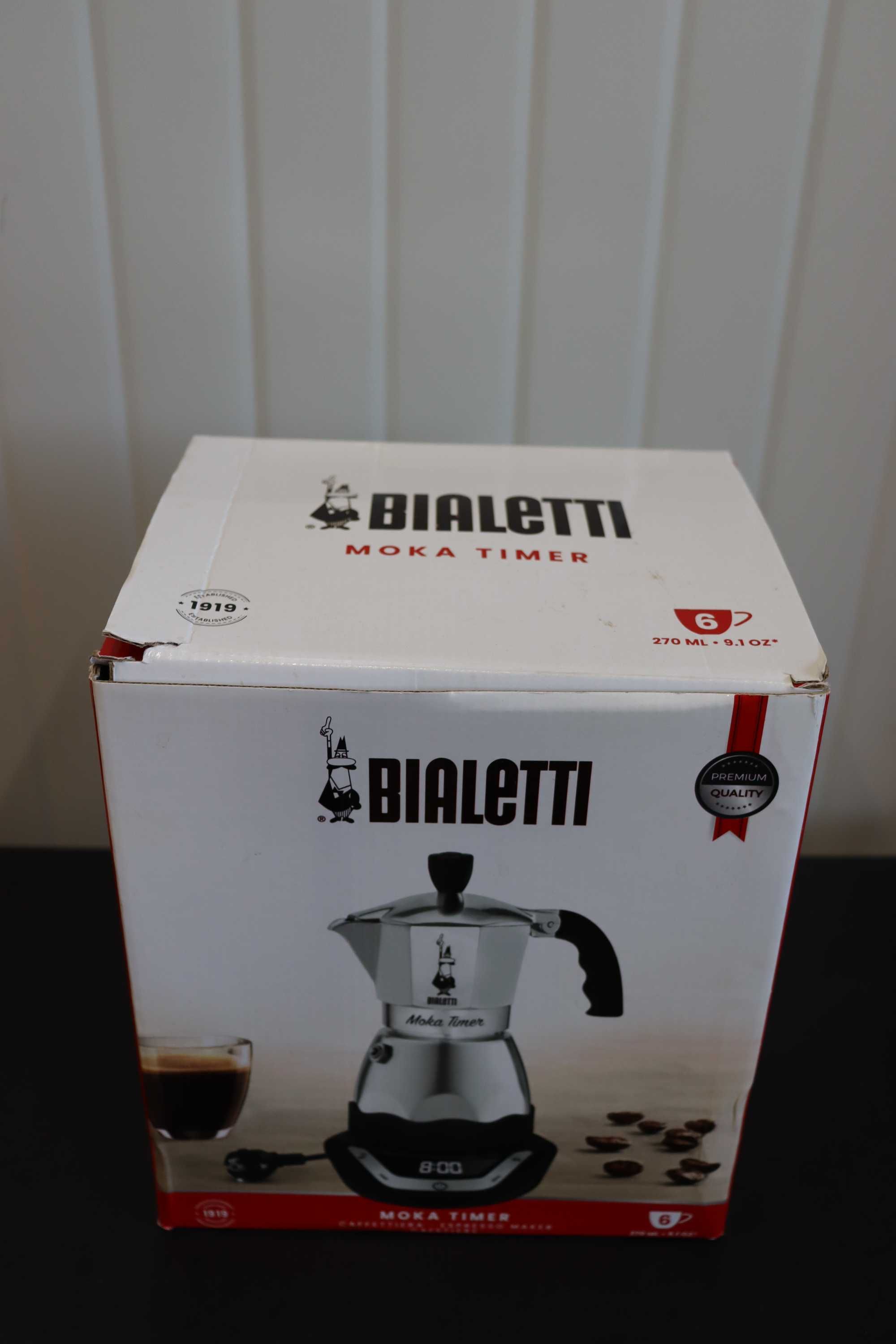 Кафеварка с котлон Bialetti Moka Timer, 6 чаши, 365W