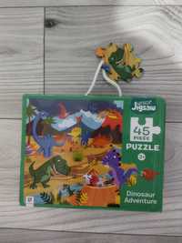 Puzzle cu dinozauri 45 de piese