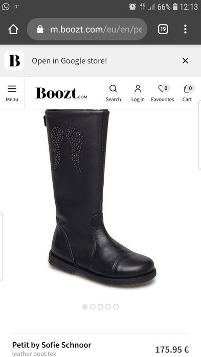 Cizme iarna imblanite piele sofie schnoor marimea 29