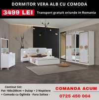 Dormitor LUX Luka alb Nou 2022