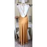 Rochie Zara mustar bronz gold spate gol 

maxi lunga

 satin bretele