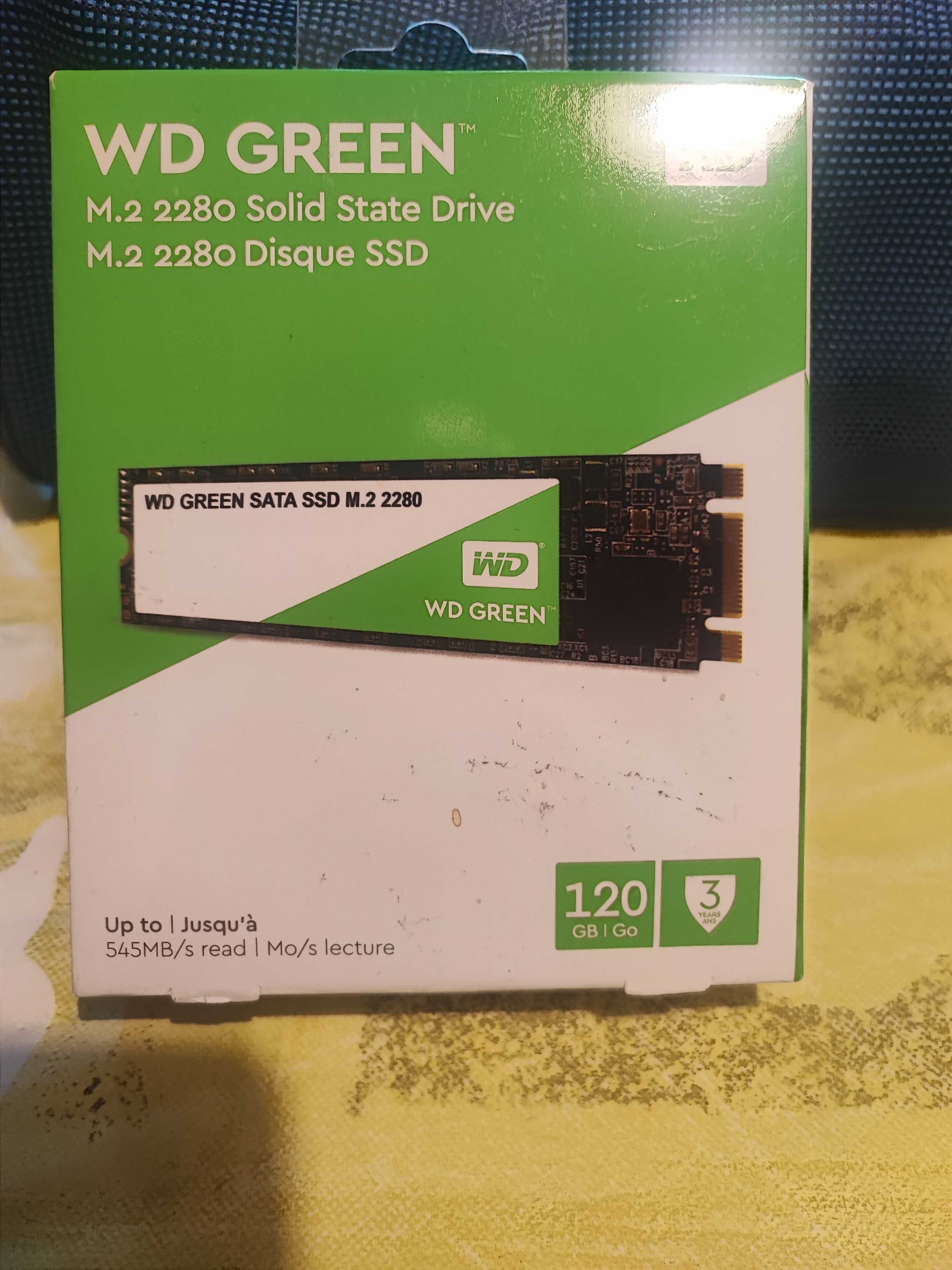 Solid-state drive (SSD) WD Green, 120GB, SATA III, M.2. 2280-Ново
