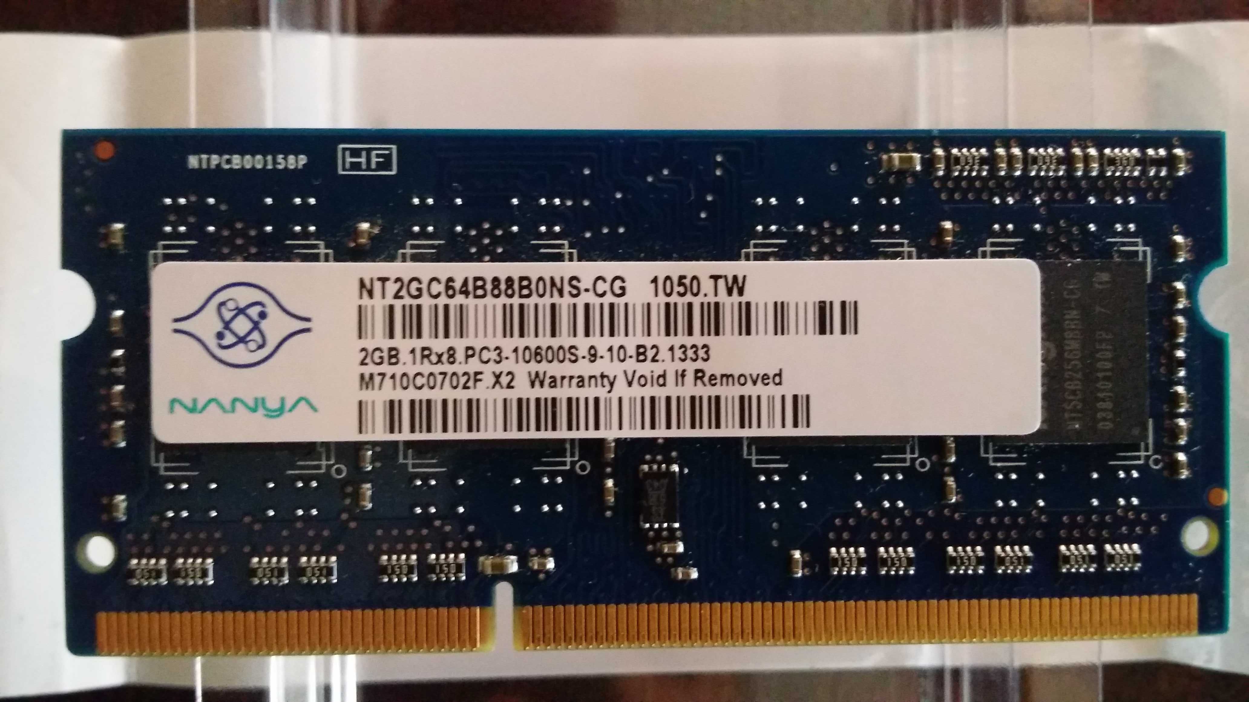 Rami pt. Laptop DDR3, 2 buc.de 2g (4g total) 1333 MHz CL9 PC3