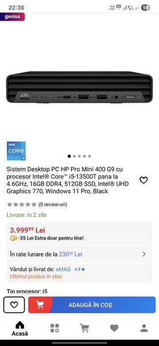 Hp Pro mini 600 G9