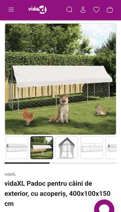 Padoc animale 100x400x150 nou