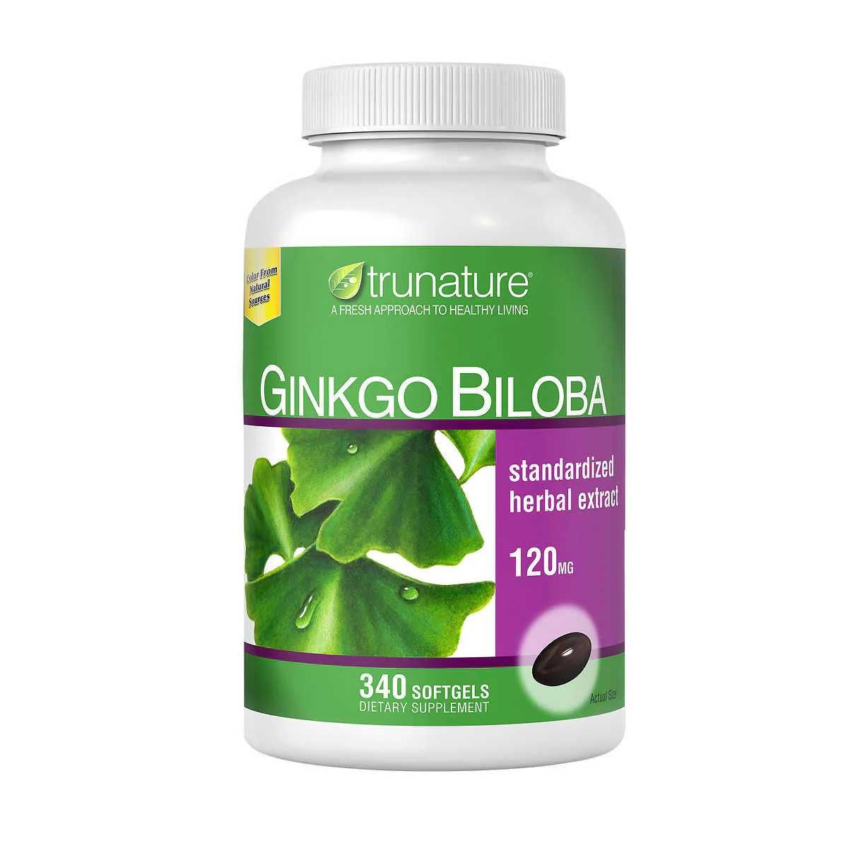 Гинкго Билоба trunature Ginkgo Biloba, 340 гелевых капсул