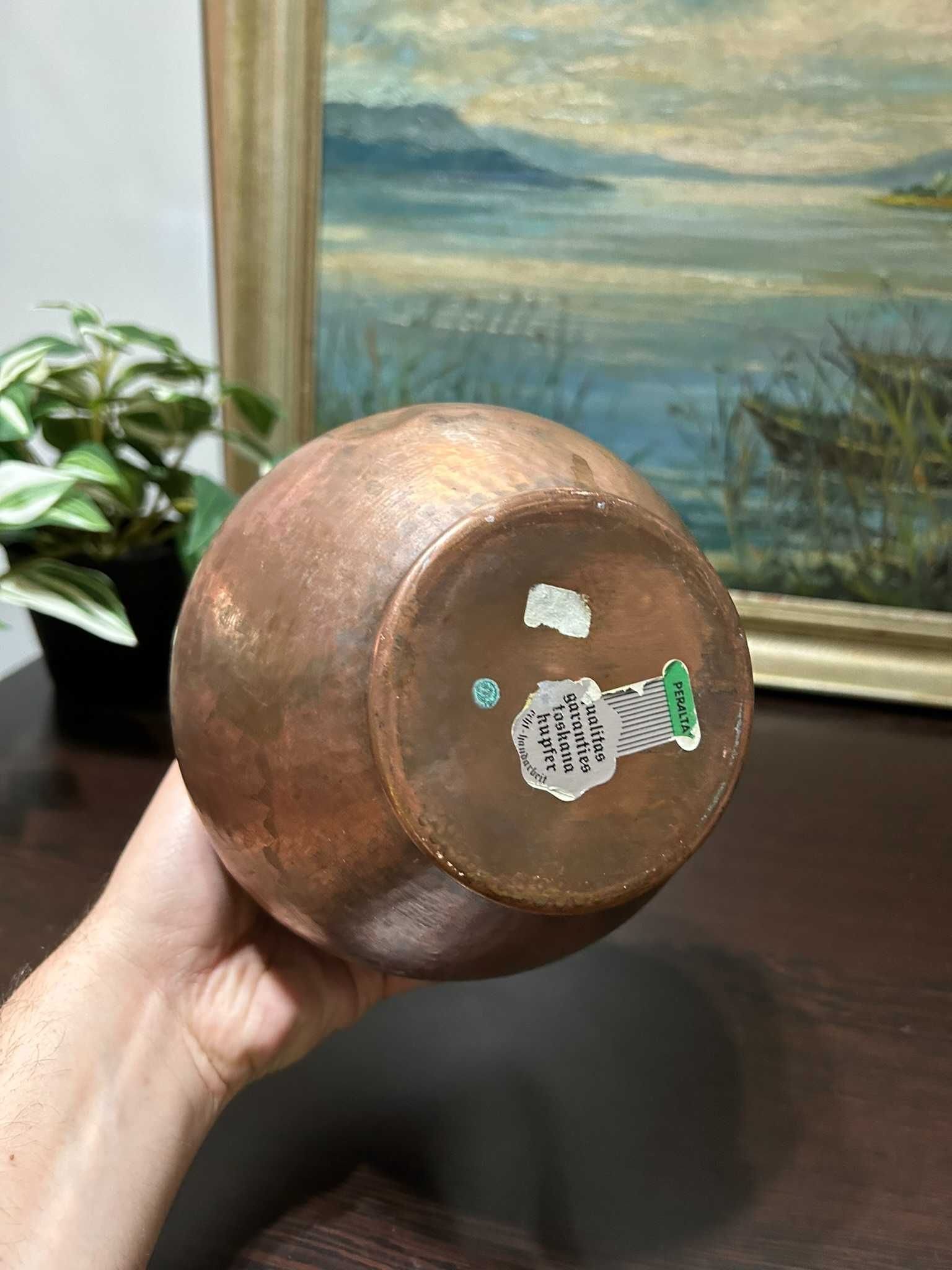 AP156 Carafa - vaza alama si bronz 20cm h si 17 diametru 650g