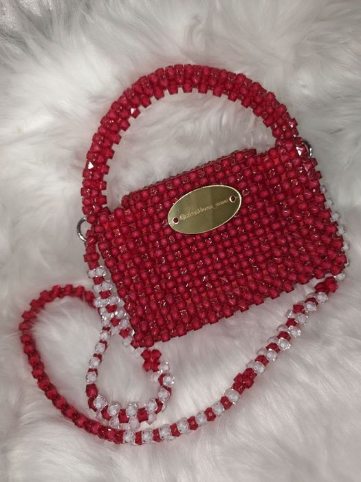 Сумка из бусин ручной работы