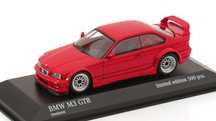 Macheta auto BMW M3 GTR E36 Rosu 1993 1:43 Minichamps