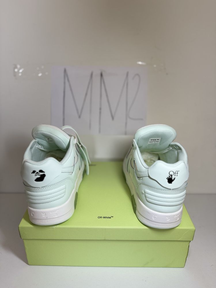 Adidasi Off-White White Light Blue Out Of Office Lace-Up Sneakers