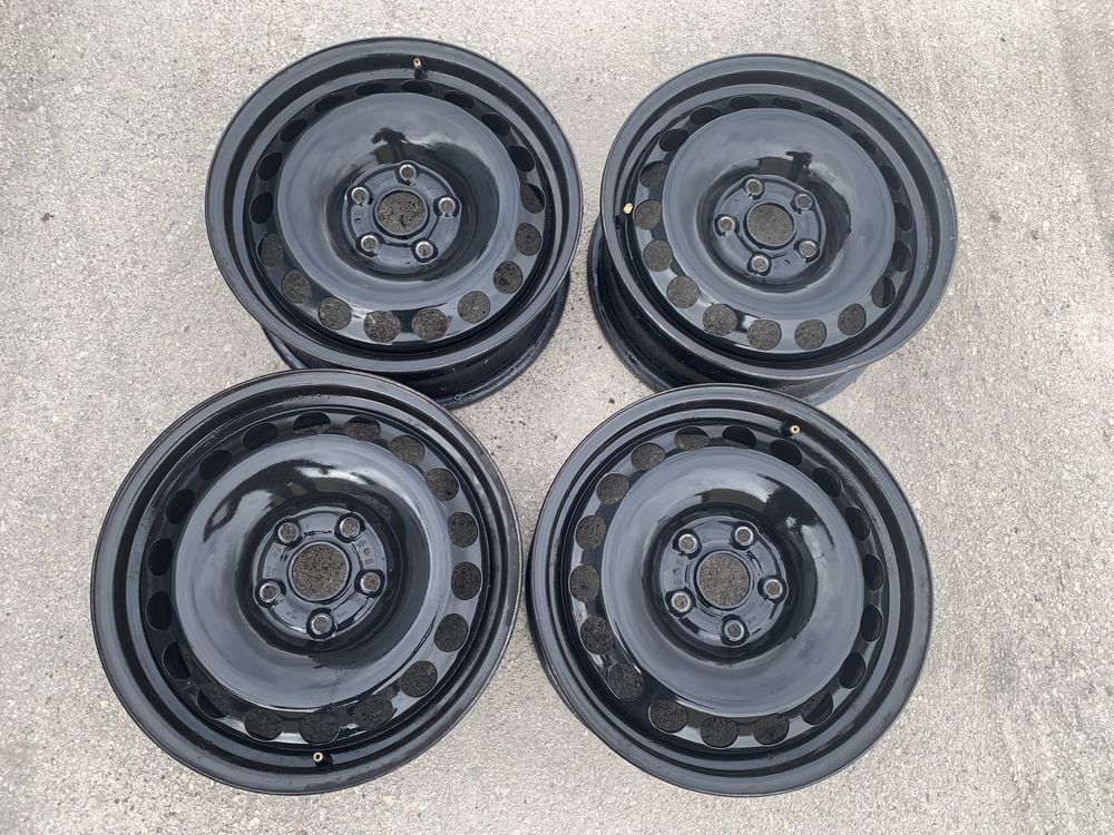 Оригинални метални джанти с тасове за VW, Audi, Seat, Skoda 16" 5x112