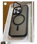 Iphone 16/PRO/MAX/PLUS Husa Magsafe Suport Protectie Camera Neagra