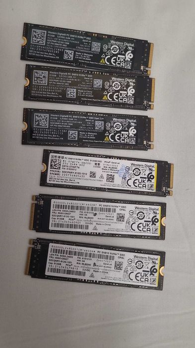 SSD Western Digital PC SN810 NVMe pcie 4.0- 512GB