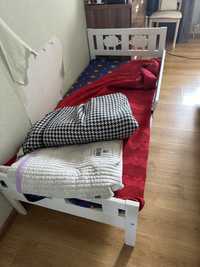 детский кровать с матрасом от икеа