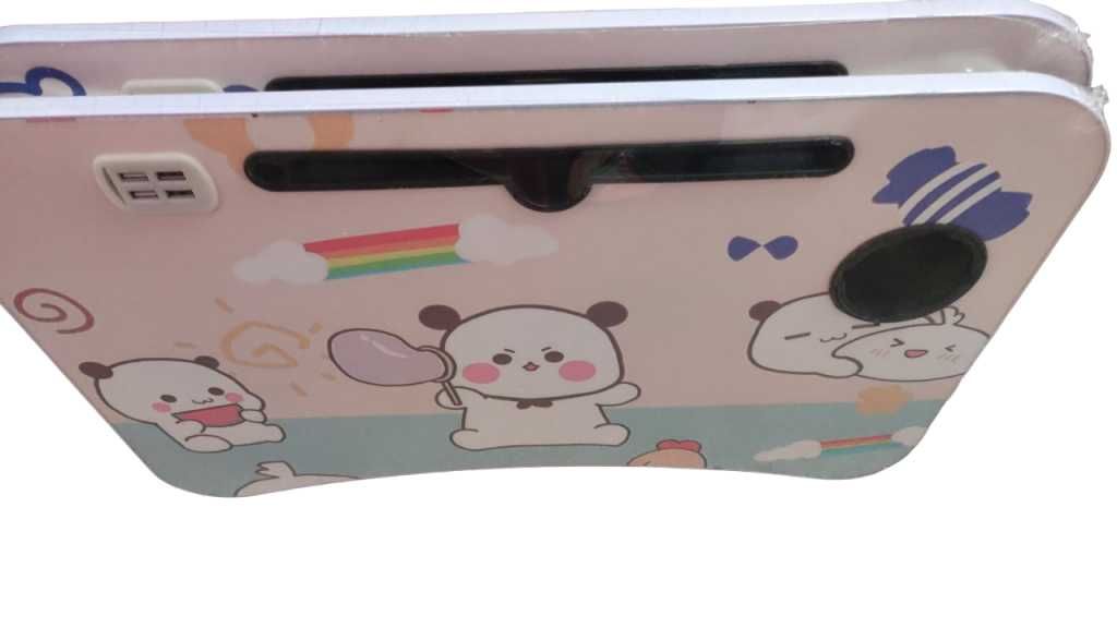 Детска масичка,с място за чаша и 4 USB порта,вентилатор и LED лампа.