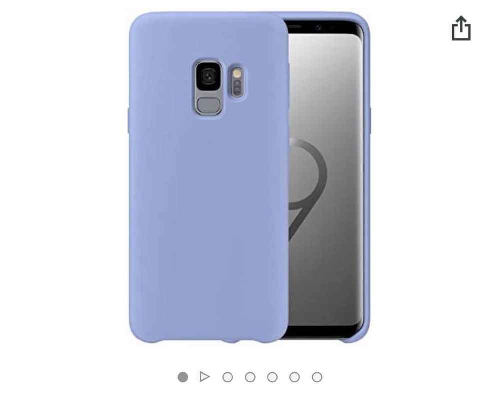 Husa Silicon Soft Case Alcantara Neagra - Samsung S9 S9 Plus