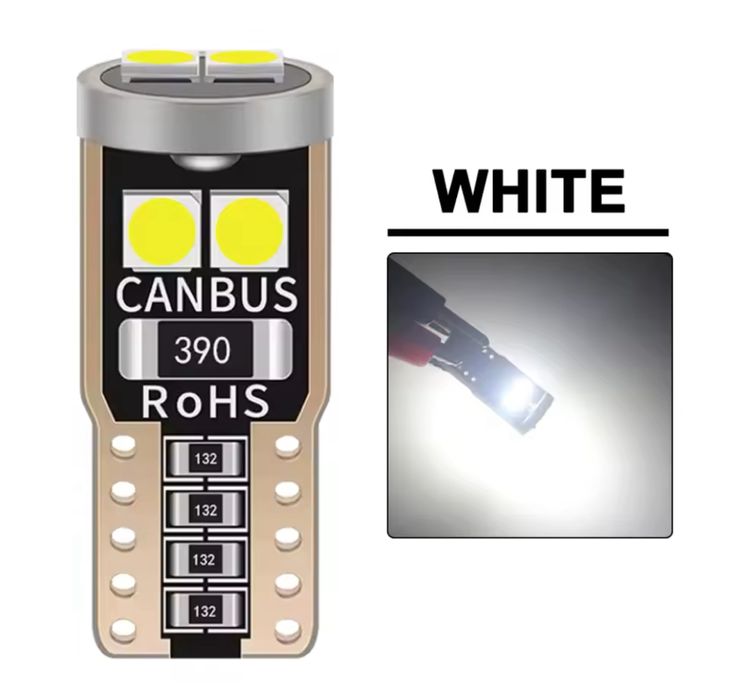 Set becuri LED H7 A8Canbus, 100W, 15000Lm,6000K - Cadou leduri pozitie