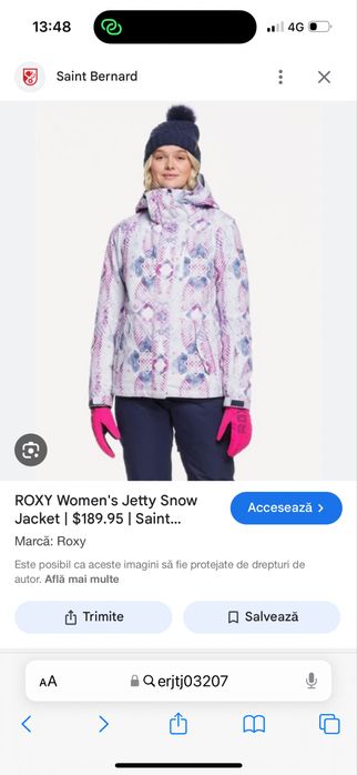 Geaca Ski Snowboard ROXY ( Ca si noua!)