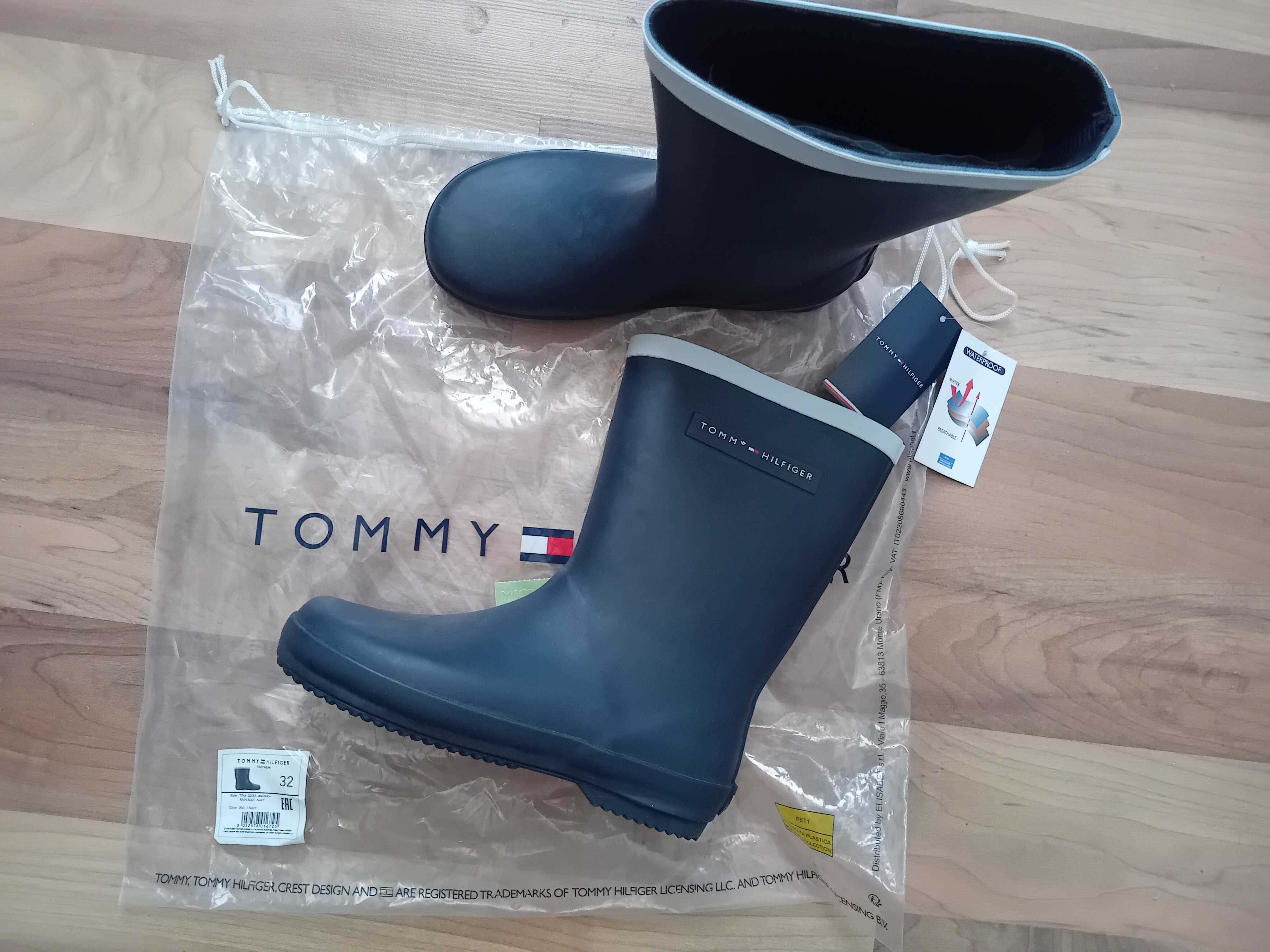2бр.Tommy Hilfinger N32 гумени ботуши