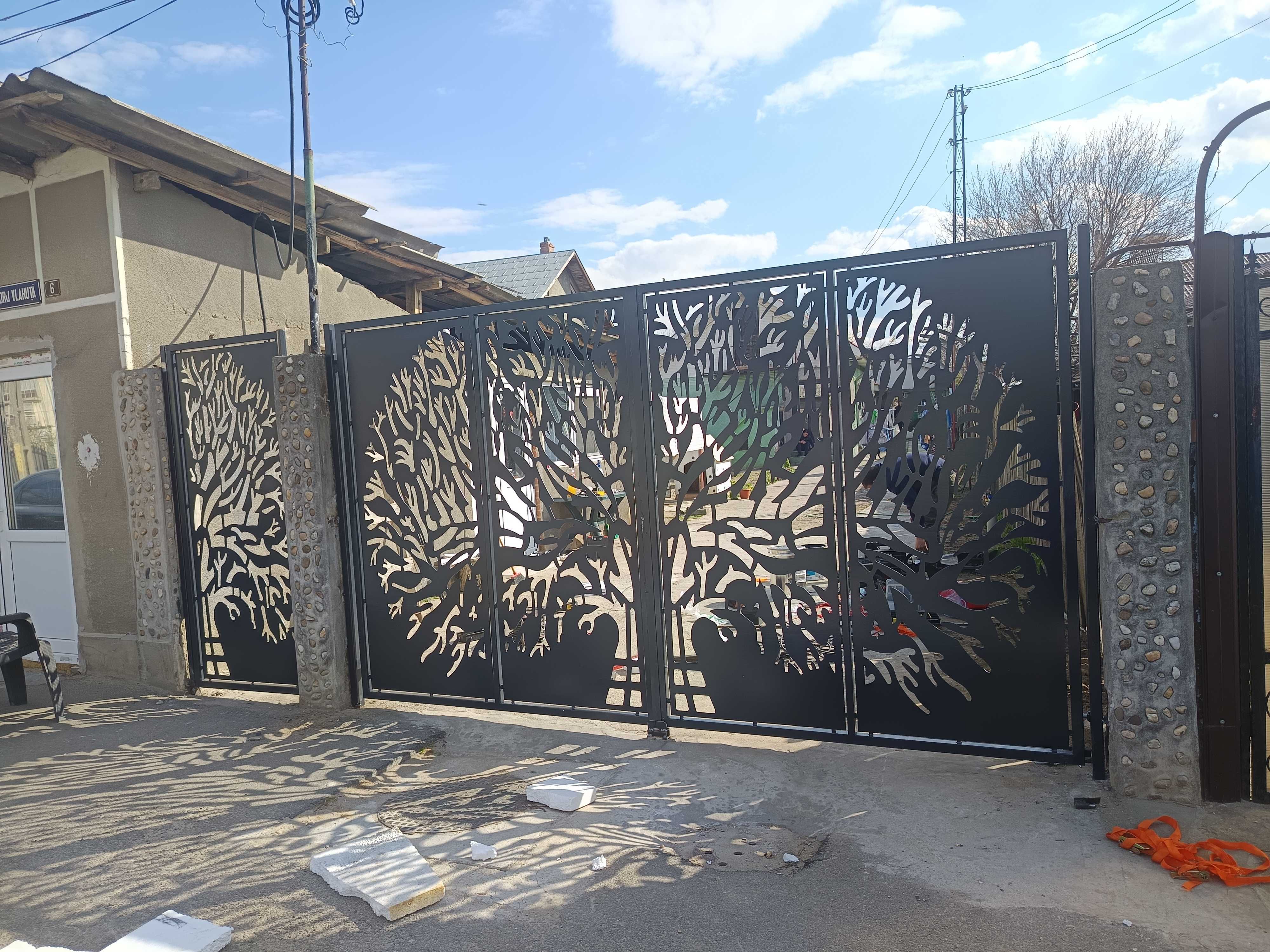 Porti,balustrazi,garduri din placi prefabricate