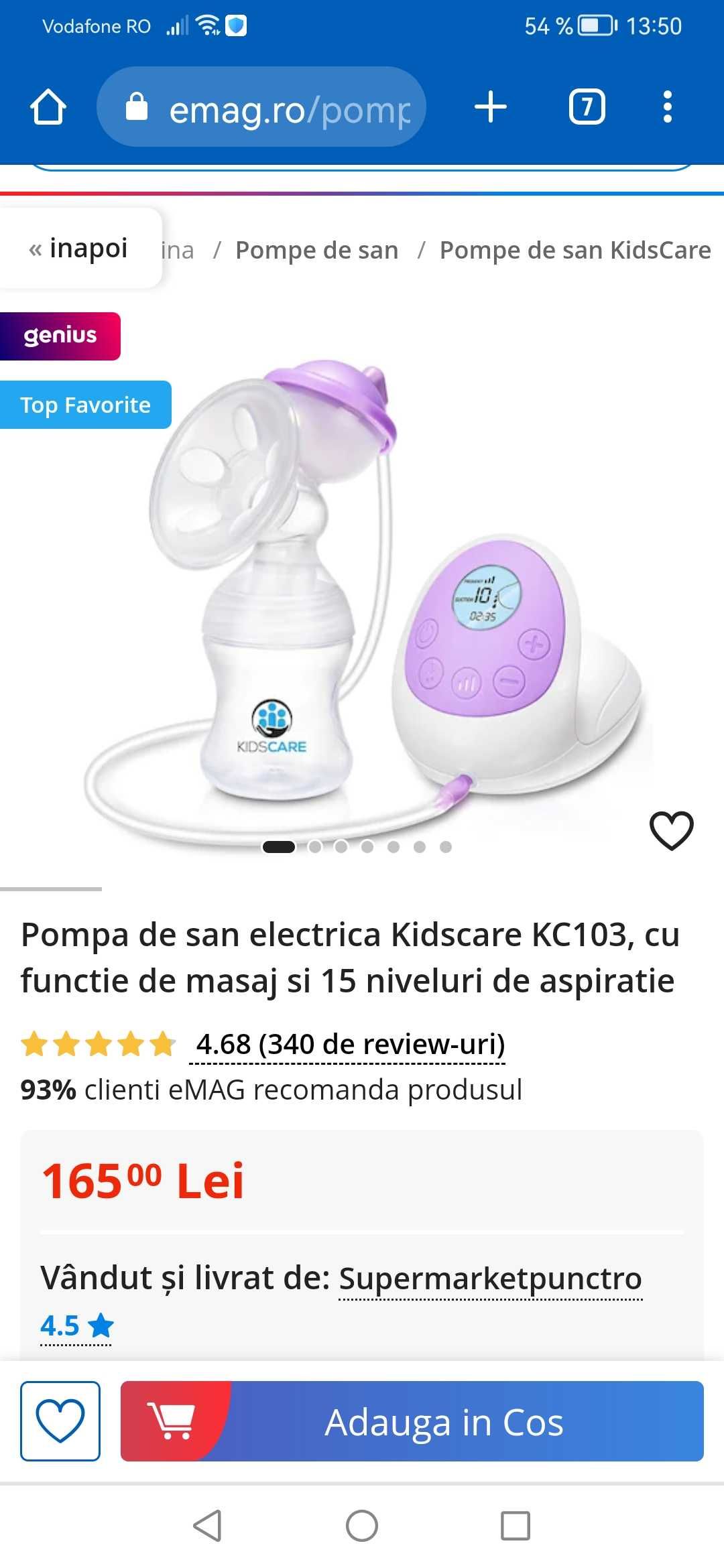 Pompa electrica de san kidscare