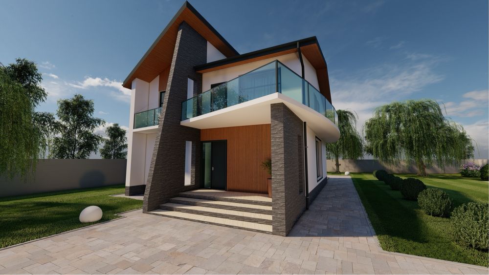 Realizez proiecte complete de locuințe, anexe, hale metalice