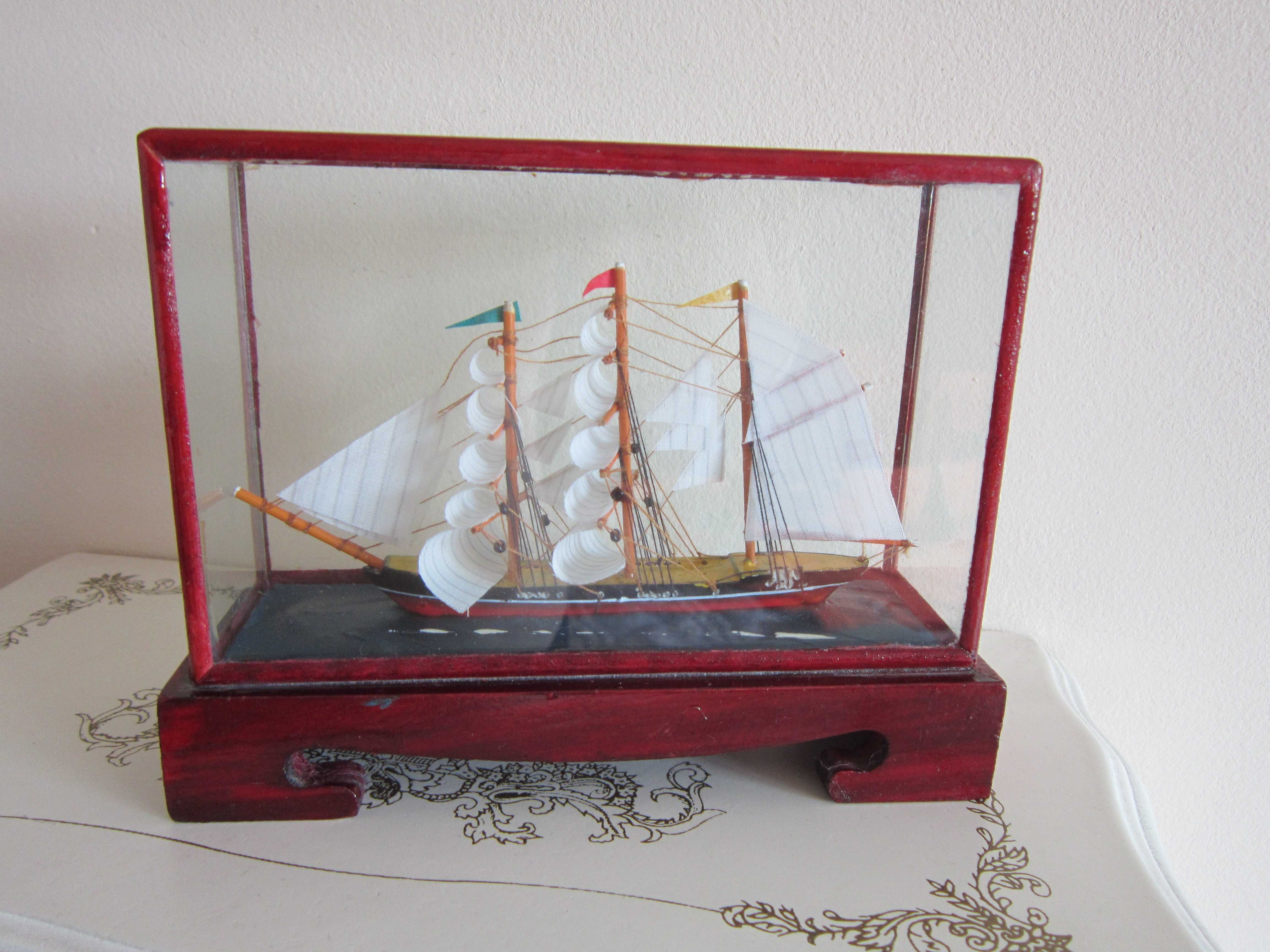 cadou rar Velier Corabie Nava Diorama vintage colectie handmade