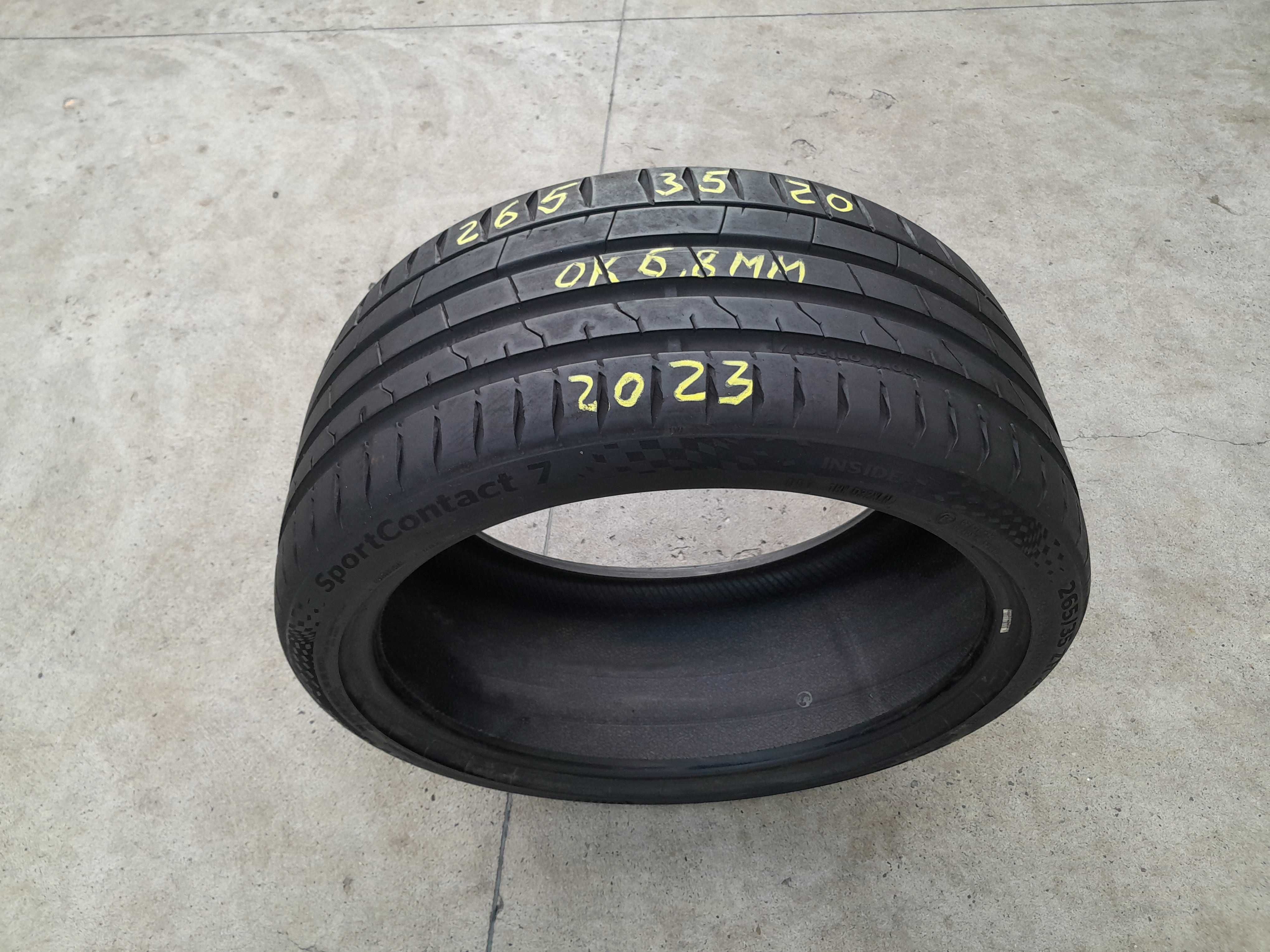 O anvelopa de vara 265 35 20 continantal sportcontact 6 cu 6,8 mm 2023