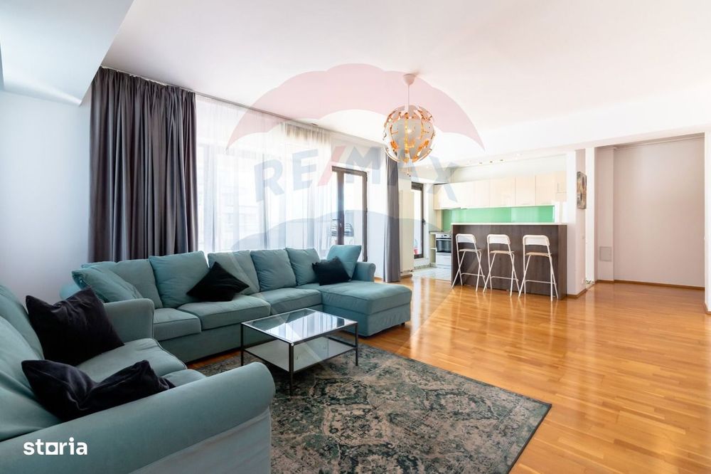 Apartament 3 camere de închiriat în Pipera, loc parcare, terasa 95mp