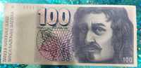 Bancnotă 100 franci elvețieni, în stare excelentă, pentru colecționari
