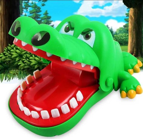 Crocodil Muscator , jucarie funny copii crocodil dentist cu dinti